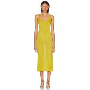 Brandon Maxwell The Catherine Dress Olive Oil Size Medium NWT